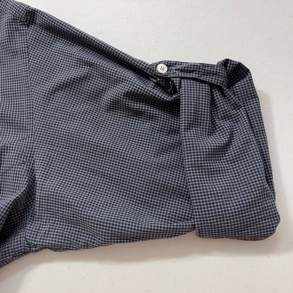 Billy Reid Big & Tall Men’s Long Sleeve Button Up Shirt Gray Check Size XXL - Picture 8 of 12
